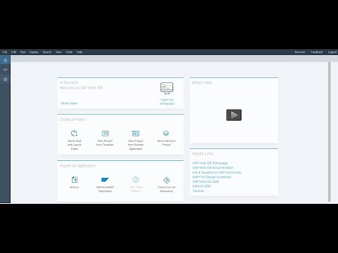 How to set up personal SAP Web IDE.