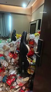 Inside vile room left by hotel guest from hell | The Sun