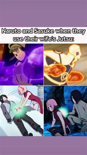Naruto and Sasuke when they use their wife jitsu