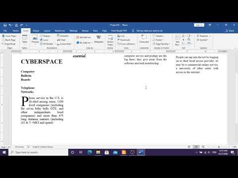 CAA 3 6 How To Insert A Drop Cap