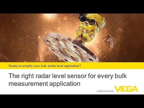 Ready to simplify your bulk solids level application? | VEGA Live Demo