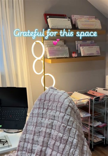 My morning feels extra cozy today. I hope everyone has a great day! @Riker | Belgian Malinois #cozywfh #homeofficedecor #wfhlife #keebtok #farmwifelife Desk setup ideas | cozy at home | mechanical keyboard | kittens | Belgian malinois | keyboard collection | office decor