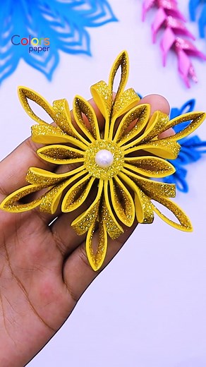 124K views · 2.3K reactions | Make adorable mini snowflake ornaments to decorate your Christmas tree! ✨ Easy, festive, and creative — perfect DIY Xmas and holiday crafts to add a snowy handmade touch to your decor. ☃️ #handmade #DIY #shorts #xmas #craft #decorations #christmas #christmasdecor #crafts #ornaments | Colors Paper | Facebook