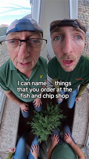 Trivia Challenge: Can Dad Name Fish and Chip Shop Items?