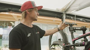 James Tilbury talks about the custom Smanie Saddles the team is using on the DH World Cup circuit. #smaniesaddles #dh | UR Team