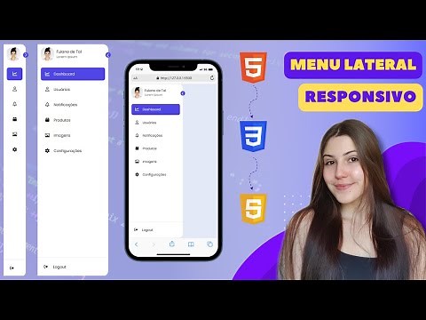 How to create a responsive sidebar menu | HTML, CSS, and JavaScript