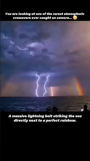 When Lightning Meets a Rainbow 😳