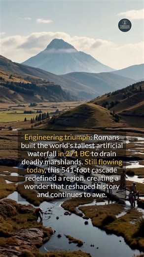 18K views · 82 reactions | Roman ingenuity created the Marmore Falls, an enduring testament to ancient hydraulic engineering. #history #ancient #construction #didyouknow | Timeless Curiosity | Facebook