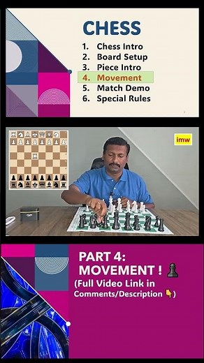 How to Move the Rook in Chess! ♟️ | Chess Basics for Beginners | imw