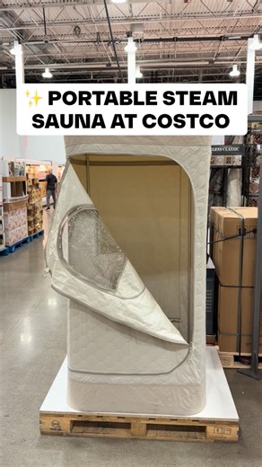 🧖‍♀️ Premium Portable Steam Sauna at Costco! This heats up to 135°F with 100% humidity to help reduce stress, promote healthy skin, improve sleep, and support muscle recovery! ✨ It even comes with a foldable chair, steamer with diffuser kit, and a storage bag for easy setup & storage. 💼 👉 $279.99 at Costco! Who else wants a personal sauna at home?! #costco | Costco Buys
