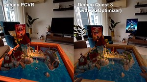 Demeo mixed reality comparison - PCVR vs Quest 3 (With QGO)