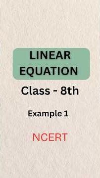 Linear equations example 1 #trendingshorts #viral