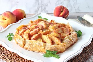 Fresh Peach Crostata