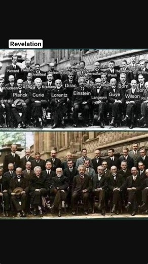 The famous photo- Solvay Conference 1927.