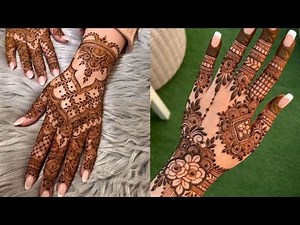 Beautiful Full Hand Mehndi Design Featuring Paisley Patterns and Lotus Inspired Details