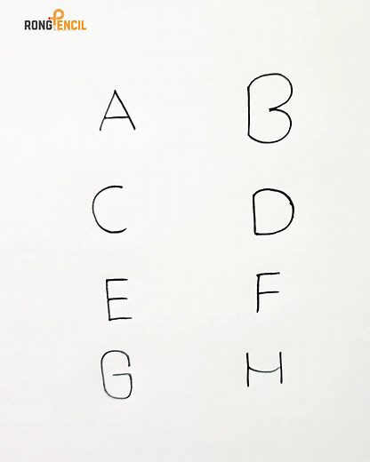 Very easy drawing with Alphabet 🔤 #art #drawing #easydrawing #pencildrawing | Rong Pencil