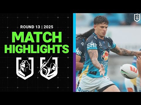 NRL Match Highlights 2025 | Titans v Storm | Round 13