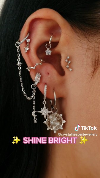 Unique Ear Styling Ideas with Helix Earrings and Silver Jewelry