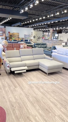 Modern Sectional Sofa with Recliner & Storage | Malmo by Smart Furniture