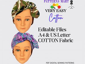COTTON Hat Sewing Pattern: Easy DIY Bow Hat (PDF Download) - Etsy
