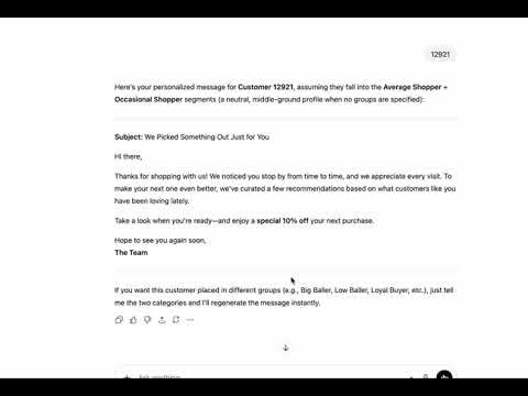 AI-Enabled Customer Segmentation & Personalized Marketing Demonstration