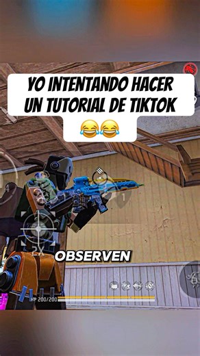Yo intentando hacer un tutorial de TikTok 😂😂 #rdomar #freefire #humor