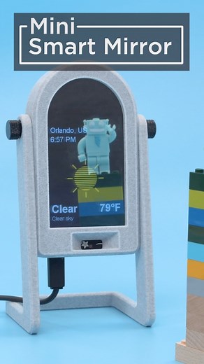 26 reactions | Build your own mini smart mirror with #Adafruit PyPortal! #3DPrint a snap fit case and use mirrored acrylic to make a mini desktop weather display using #CircuitPython https://learn.adafruit.com/smart-mirror-with-pyportal https://youtu.be/keHwYGDa2Tg #3DPrinting | Adafruit Industries | Facebook