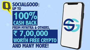 Partner | Shoppers can now become investors, thanks to SocialGood (SG) Crypto app, which offers 100% cashback in the form of crypto assets for shopping on e-com brands such as Myntra, EBay, and many more. You can get upto ₹7,00,000 worth of crypto tokens with each purchase, 15% staking, and all of that at zero-risk! Learn more and get $100 bonus for sign up and referral (Limited period offer till 25th December 2021): https://bit.ly/2ZOeZ99 | The Quint