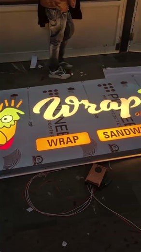 2d led bord making and installation