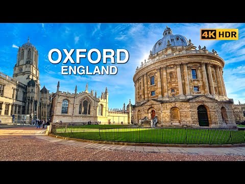 OXFORD England Walking Tour 🇬🇧 City Centre & University Highlights | 4K HDR