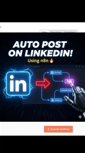 LinkedIn Post Automation with n8n (No Coding Required) #n8n #n8nautomation #n8ntutorial