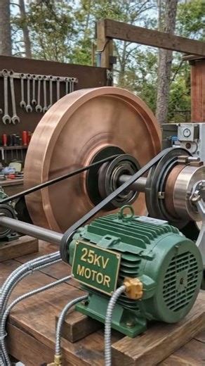 High Capacity Flywheel and Motor Test Setup