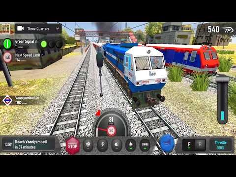 Rajdhani Express Train Driving in Indian Train Simulator Game Android Gameplay | Train Games to Play