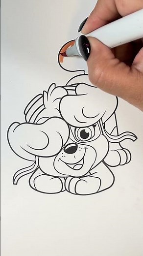 Reverse Coloring Paw Patrol Skye Short #reversecoloring #reversed #pawpatrol #pawpatrolskye