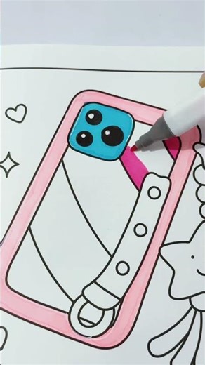 Cute Phone Case Drawing | Easy & Colorful Phone Cover Art #shorts #trending #art