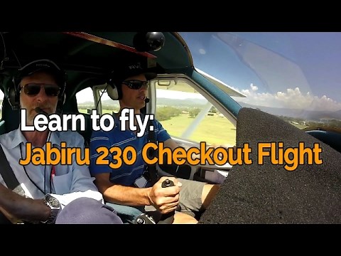 LEARN TO FLY | Jabiru J230 Check Flight | Crosswind Circuits | Audio