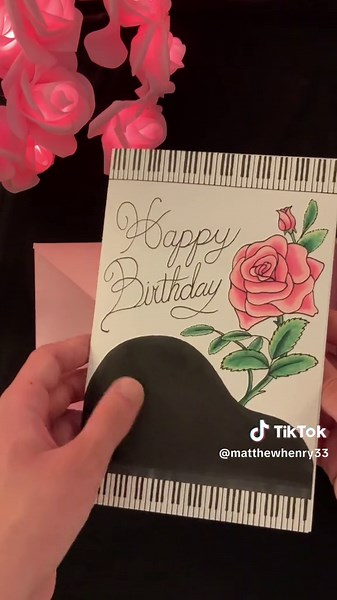 DIY Pop Up Rose Birthday Card Tutorial
