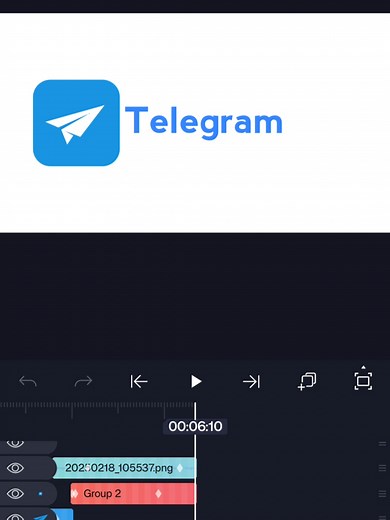 Telegram Logo Animation Tutorial