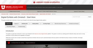 ULibraries Research Guides: Digital Exhibits with OmekaS : OmekaS User Manual