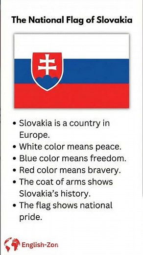 Slovakia Flag | National Flag of Slovakia 🇸🇰 | English Zone