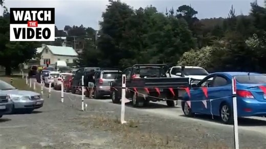 Busy Bruny Island ferry queues