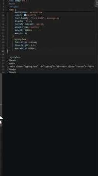 JavaScript Typing Effect Animation