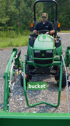 Attach a Loader to a John Deere 2025R #shorts
