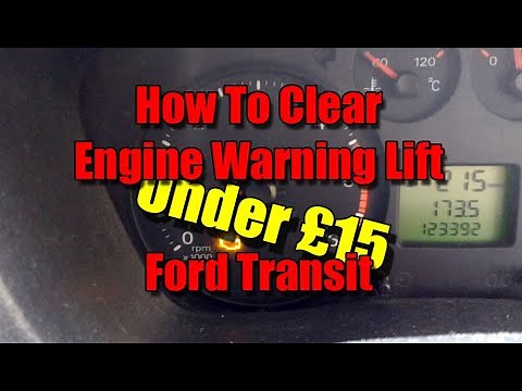 How To Clear Engine Warning Light on Ford Transit Mk7 - 2010