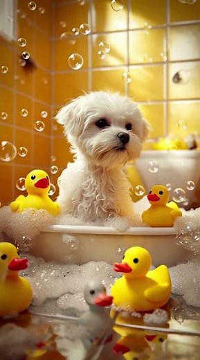 maltese puppy sitting