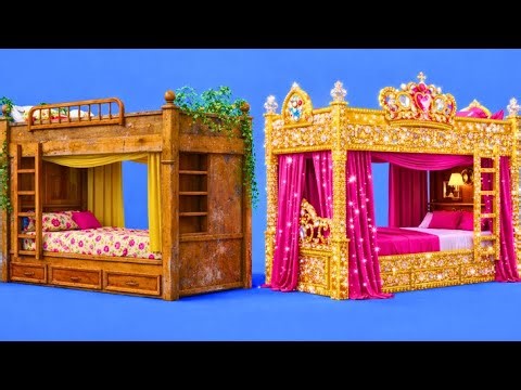 VIP ✨VS CARDBOARD Room Glow Up 💎 How to Make Your Room LUXURY