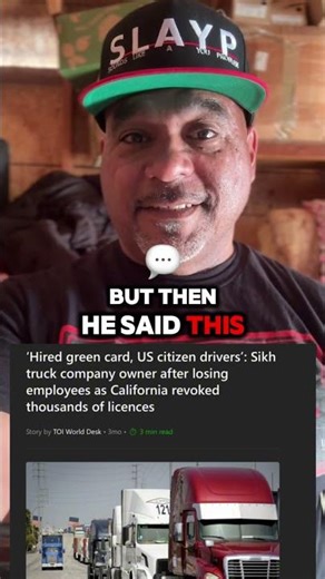 California Revoked 13,000 CDLs Now SIKH Trucking Company Owner Is Now Hiring Americans