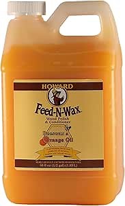 Howard Feed-N-Wax Wood Polish and Conditioner, 64-Ounce