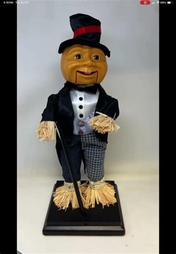 Gemmy 1998 Talking Scarecrow (Broken) (EBay Listing Video)