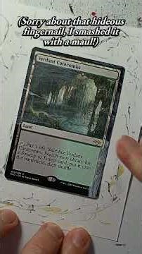 When the paint won't stick to your card. MTG Altering How to.